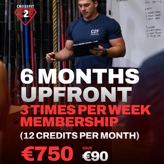 3 Times Per Week Membership (6 MONTHS UPFRONT)